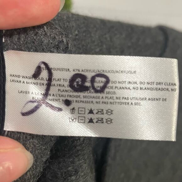 Lucky Brand Dark‎ Charcoal Gray Long Fringe Soft Cozy Scarf Women’s One Size - Picture 6 of 9